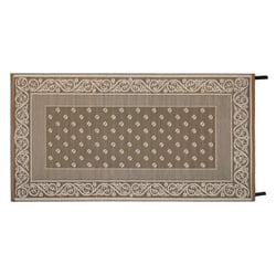 Faulkner 48700 Vineyard Reversible RV Patio Mat 9x12 Beige — image 3