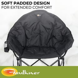 Faulkner 49570H Big Dog Bucket Chair Black 300lb Capacity — image 4