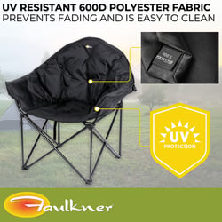 Faulkner 49570H Big Dog Bucket Chair Black 300lb Capacity — image 6
