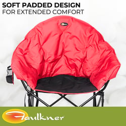 Faulkner 49579H Big Dog Bucket Chair Burgundy/Black — image 5