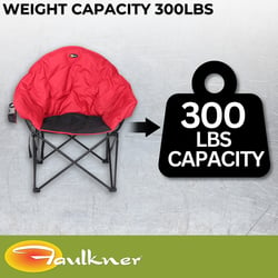 Faulkner 49579H Big Dog Bucket Chair Burgundy/Black — image 4