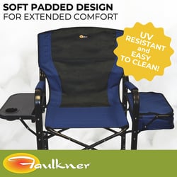 Faulkner 49581 El Capitan Director Chair with Cooler Blue/Black — image 4