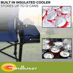 Faulkner 49581 El Capitan Director Chair with Cooler Blue/Black — image 7