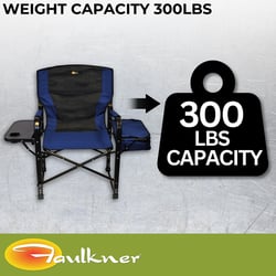 Faulkner 49581 El Capitan Director Chair with Cooler Blue/Black — image 5