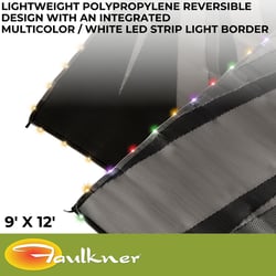 Faulkner 53024 Patio Mat with LED Lights and Solar Panel — image 2