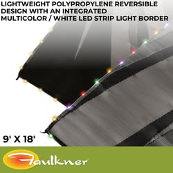 Faulkner 53025 Patio Mat with LED Lights and Solar Panel — image 2