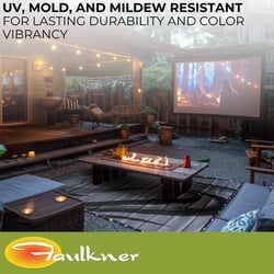 Faulkner 53025 Patio Mat with LED Lights and Solar Panel — image 7