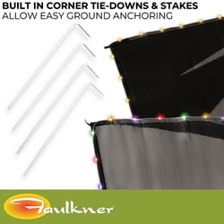 Faulkner 53025 Patio Mat with LED Lights and Solar Panel — image 3