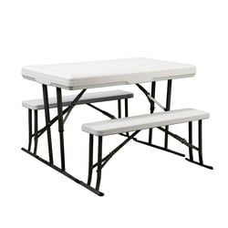 Picture of Faulkner 69863 Folding Picnic Table with Nesting Benches