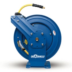 Picture of OilShield OSRDA38100 Dual Arm Air Hose Reel 3/8" x 100' Rubber Hose Assembly