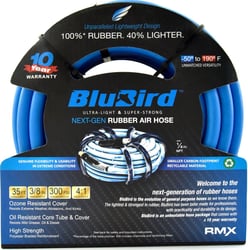 Picture of BluBird BB3835 BluBird 3/8" x 35' Rubber Air Hose - Heavy-Duty Pneumatic Hoses