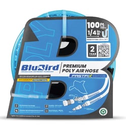 Picture of BluBird BBPU14100 Braided Polyurethane Air Hose Assembly 1/4" x 100'