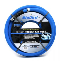 Picture of BluBird Pro BBPRO3425 Rubber Air Hose Assembly 3/4" x 25' 300 PSI