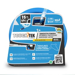 Picture of Blushield TTPW3815-NM Tough-Tek Rubber Pressure Washing Hose 3/8" x 15' Blue