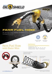 Picture of OilShield OSFH3420 3/4" x 20' Rubber Farm Fuel Transfer Hose with Static Wire
