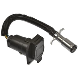 Picture of Pollak 6P-104V 6-Pole Round to 7-Way Blade Trailer Wiring Adapter