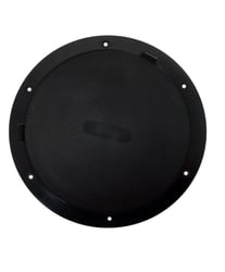 Picture of Beckson Marine DP85-B 8 Inch Pry-Out Deck Plate with Diamond Texture - Black