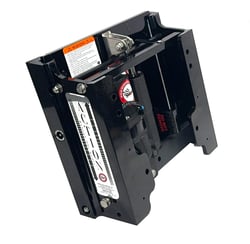 Picture of Bob's Machine 100-112112P-PCGB-NOSPNNG Action Series Hydraulic Jack Plate 12" Setback Powder-Coated Black