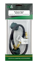 Picture of Marshall Excelsior Co. MER425-15P2 Thermo Pigtail LP Gas Hose 1/4" Inverted Flare x QCC 15" 2-Pack