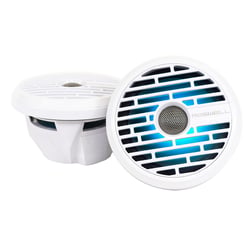Picture of Roswell Marine C920-21140 R1 7.7" Coaxial Marine Speakers White RGB LED 90W RMS Pair