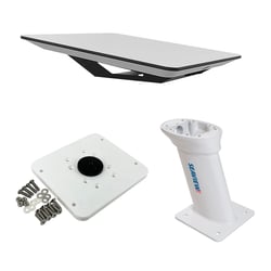 Picture of KVH 72-1048-SV10 Starlink Flat Panel Marine Kit with 10" Seaview Pedestal Mount