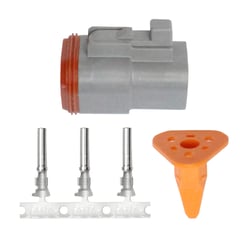 Picture of Pacer Performance TDT06F-3RS DT Deutsch Plug Repair Kit 14-18 AWG 3 Position