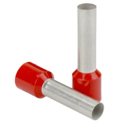 Picture of Pacer Performance TFRL16-8MM-25 Red Wire Ferrule 16 AWG 8mm Insulated Terminal 25-Pack