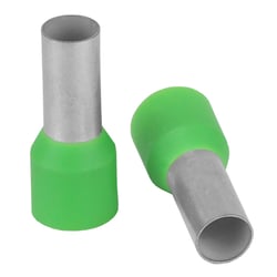 Picture of Pacer Performance TFRL6-12MM-10 Green 6 AWG Wire Ferrule 12mm Insulated Terminals 10 Pack