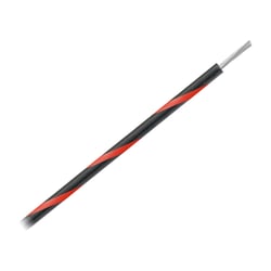 Picture of Pacer Performance WUL16BK-2-1000 16 AWG Marine Wire 1000' Spool Black with Red Stripe