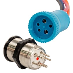 Picture of Bluewater 9059-3114-4 22mm Push Button Switch Nav/Anchor Contact Waterproof LED