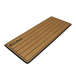 Picture of SeaDek 53601-80327 16" x 39" Dual Density Teak Helm Pad Mocha/Black