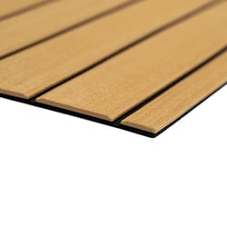 Picture of SeaDek 32279-80105 Marine Teak Brushed EVA Foam Sheet 40x80 Inch 6mm Camel/Black