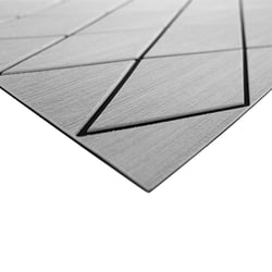 Picture of SeaDek 56411-80066 Marine Flooring Sheet 40x80 Inch 6mm Two-Color Diamond Storm Gray/Black