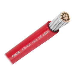 Picture of Pacer Performance WUL1/0RD-50 Red 1/0 AWG Marine Battery Cable 50 Foot
