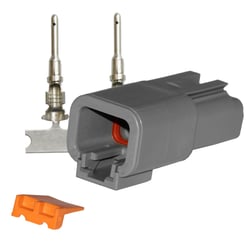 Picture of Pacer Performance TDTP04F-2RP DTP Deutsch Receptacle Repair Kit 2-Position 10-14 AWG