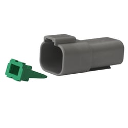 Picture of Pacer Performance TDT04-4P-10 Deutsch DT Receptacle & Wedge Lock Kit 4 Position 10 Pack