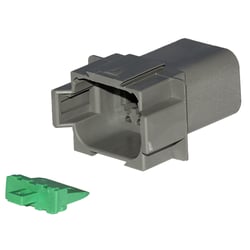 Picture of Pacer Performance TDT04-8P-5 Deutsch DT 8-Position Receptacle & Wedge Lock Kit 5-Pack