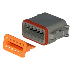 Picture of Pacer Performance TDT06-12S-5 Deutsch DT 12-Position Plug & Wedge Lock Kit 5-Pack