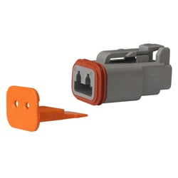 Picture of Pacer Performance TDT06-2S-10 Deutsch DT Connector Plug & Wedge Lock Kit 2-Position 10-Pack