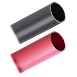 Picture of Pacer Performance BHW1-3BKRD Heavy Wall Heat Shrink Battery Cable Tubing 1" x 3" Black/Red 2-Pack