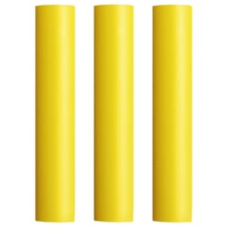 Picture of Pacer Performance BEHS1-12YL-3 Battery Cable Heat Shrink Tubing 1 Inch x 12 Inch Yellow 3 Pack