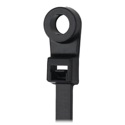 Picture of Pacer Performance CTMR2S-100BK 8" Cable Tie with Mounting Ring Black 50lb Tensile 100pc