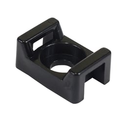 Picture of Pacer Performance CTM2S8BK-100 Screw Down Cable Tie Mount #8 Black 100 Pack