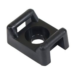 Picture of Pacer Performance CTM3S10BK-100 Screw Down Cable Tie Mount #10 Black 100 Pack
