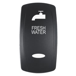 Picture of Pacer Performance EV2LE-FRSH Fresh Water Contura V Rocker Switch Actuator - Black Laser Etched