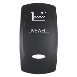 Picture of Pacer Performance EV2LE-LVWL Livewell Contura V Actuator Black Laser Etched Switch Cover