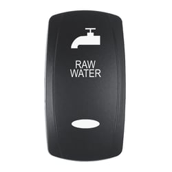 Picture of Pacer Performance EV2LE-RAW Raw Water Contura V Switch Actuator Black Laser Etched