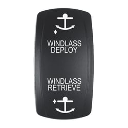 Picture of Pacer Performance EV2LE-WND Windlass Deploy/Retrieve Contura V Switch Actuator Black Laser Etched