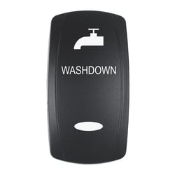 Picture of Pacer Performance EV2LE-WSHDWN Washdown Contura V Switch Actuator Black Laser Etched