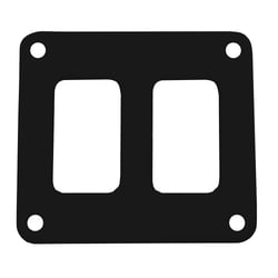 Picture of Pacer Performance PSC-21-BK 2-Switch Panel 1 Row 3x2.75 Inch Black Aluminum